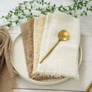 Serviette de table gaze coton style rustique reutilisable