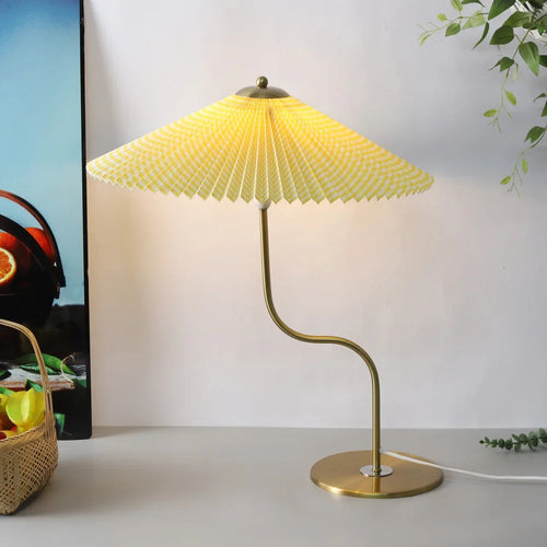 lampe à poser rétro en forme de parapluie décoratif pivotant - vue 4 sur 12