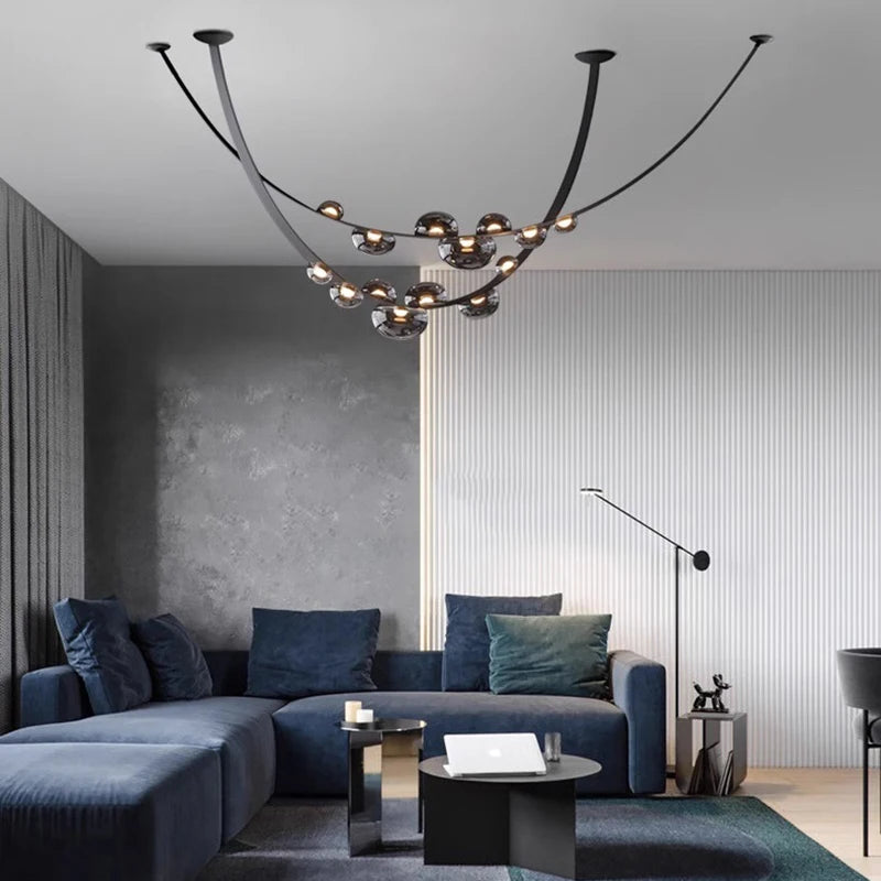 lustre décoration fantaisie éclairage intérieur lampes suspendues - vue 3 sur 8
