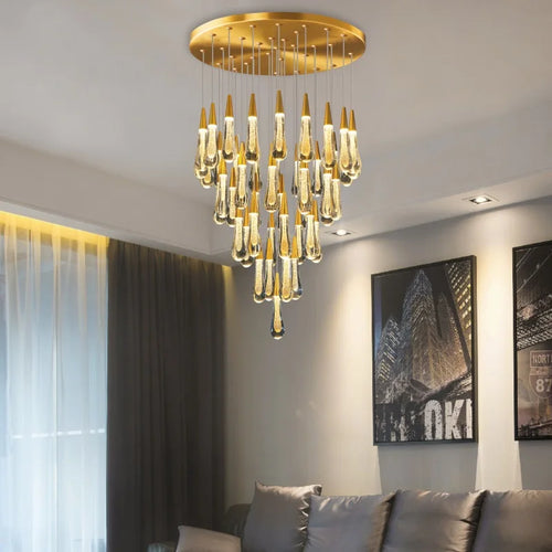 lustre led moderne design pour un éclairage élégant - vue 3 sur 17