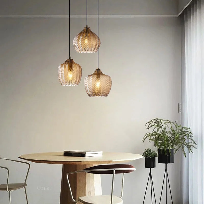 lampe led suspendue en verre design moderne pour espaces divers - vue 4 sur 14