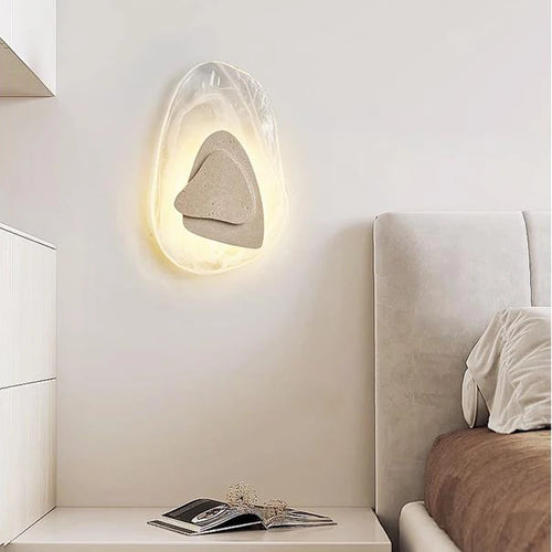 Applique murale en pierre de verre créative scandinave - vue 3 sur 8