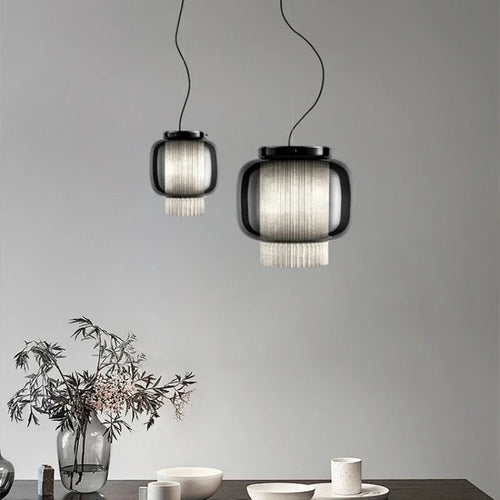 lustre led nordique en verre pour cuisine et bar - vue 2 sur 10