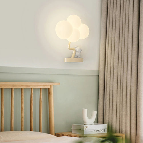 applique murale créatives en forme d'ours et singe pour bébé - vue 6 sur 10