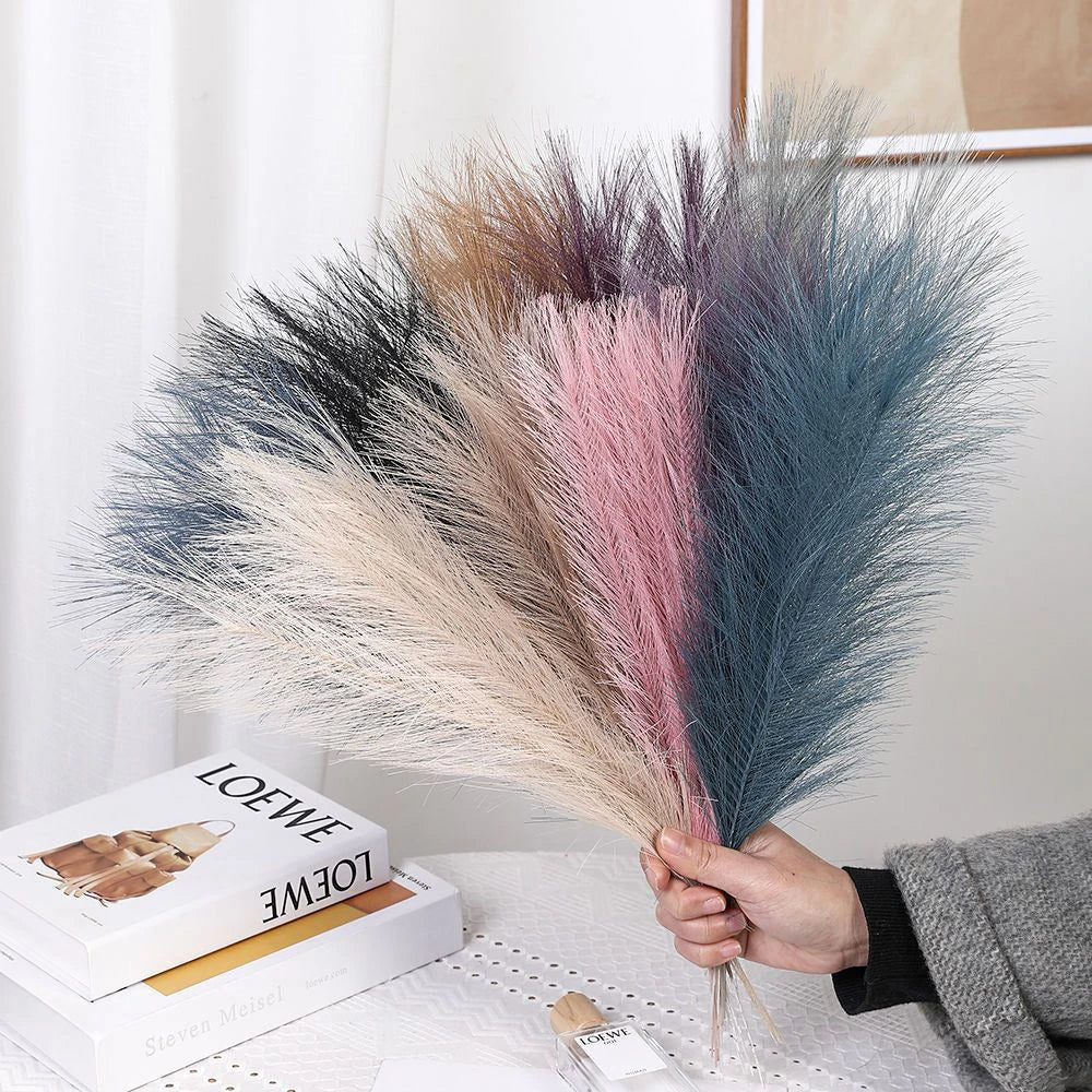 lot de pampas artificielles pour décoration mariage fête - vue 4 sur 18