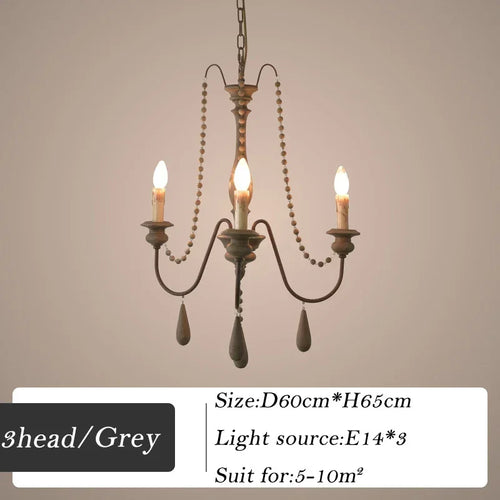 lustre en bois rétro pour décoration intérieure élégante - vue 15 sur 16