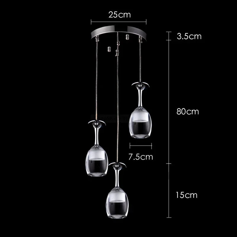 suspension modernes en verre de vin pour bar café - vue 13 sur 16