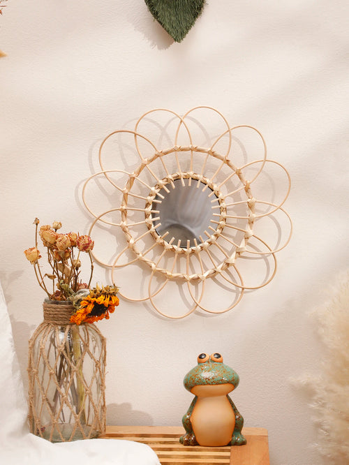 miroir décoratif tissé à la main pour une décoration murale esthétique - vue 3 sur 7