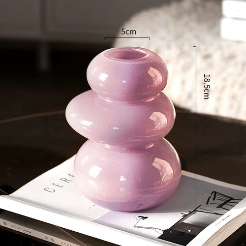 vase médiéval pour arrangement floral en verre élégant - vue 9 sur 8