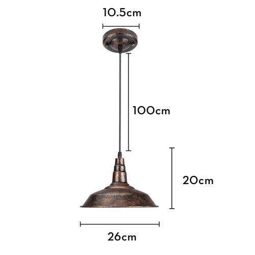 lustre rouille metal plafond maison restaur - vue 21 sur 23