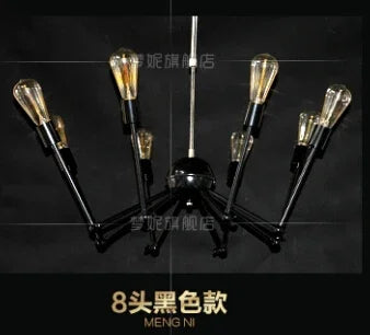 suspension rétro extensible araignée réglable en fer design industriel - vue 8 sur 11