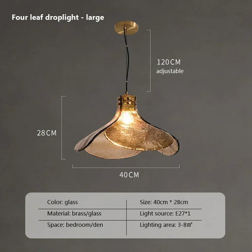 suspension en verre led au design créatif et luxueux - vue 9 sur 8