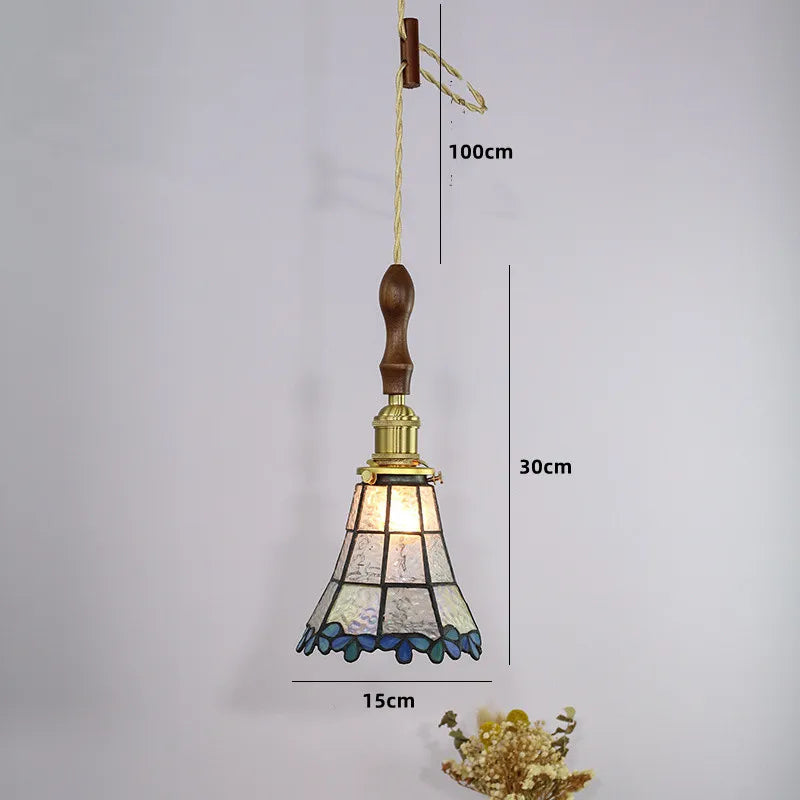 suspension nordique en cuivre avec verre teinté pour intérieur élégant - vue 8 sur 14