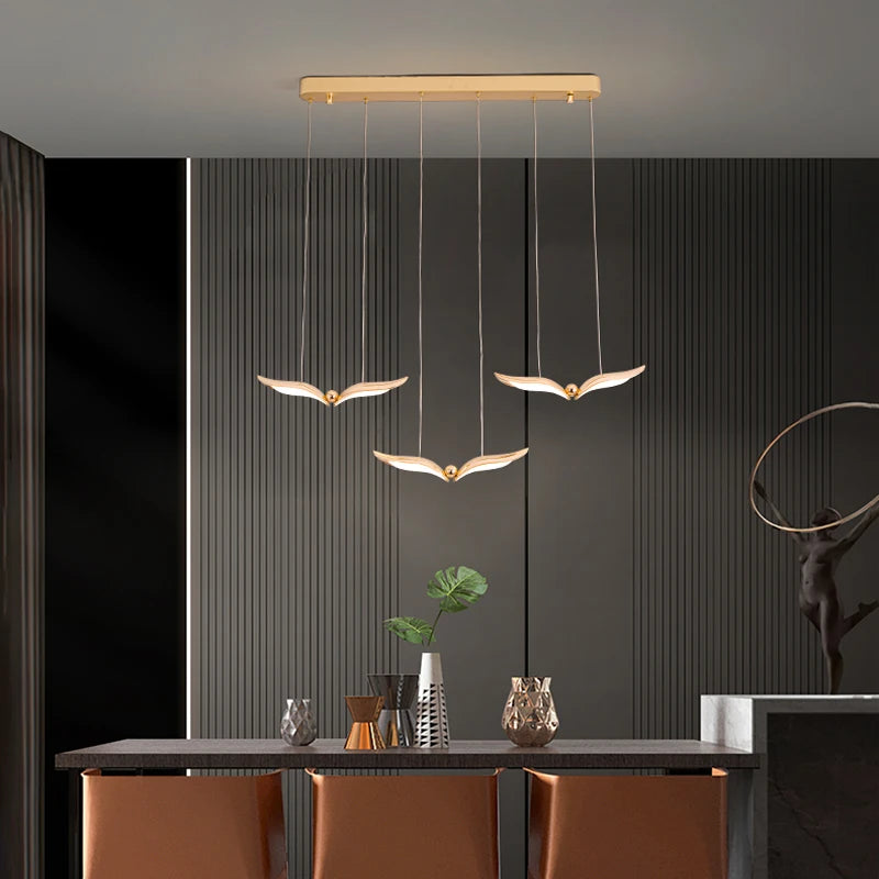 lustre moderne suspendu pour atmosphère créative et minimaliste - vue 3 sur 9