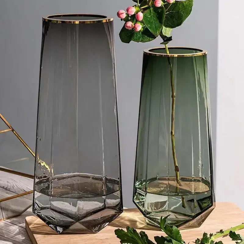 vase créatif en verre transparent pour fleurs décoratives - vue 4 sur 14