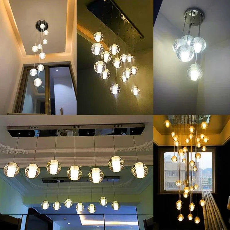 lustre en cristal moderne pour décoration intérieure suspendue - vue 3 sur 24