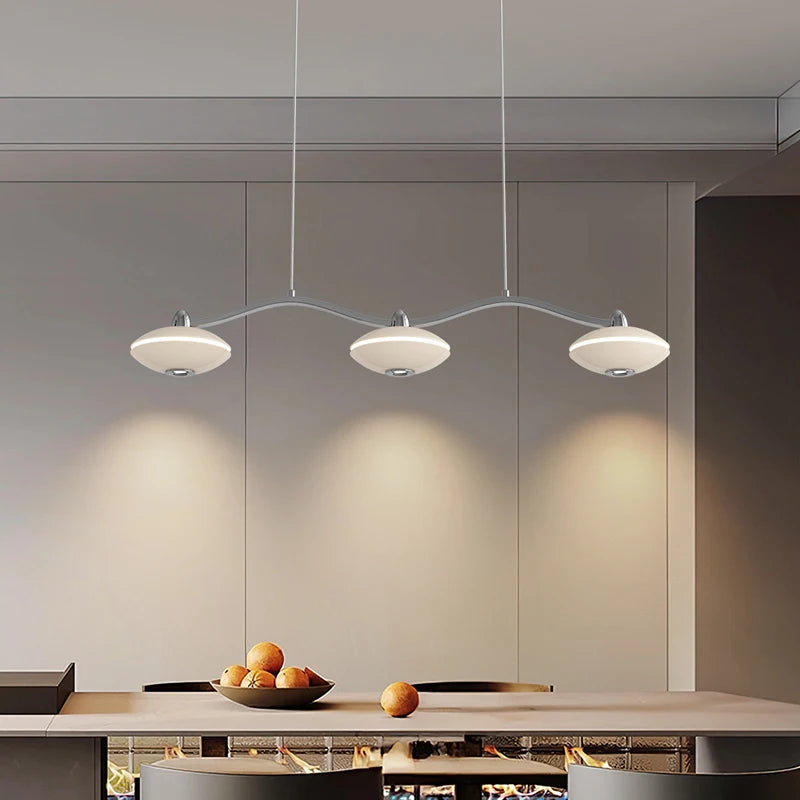lustre à led design minimaliste réglable pour intérieur moderne - vue 5 sur 11