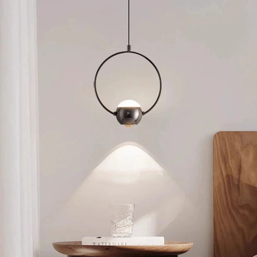 lustre led rotatif moderne pour éclairage intérieur décoratif - vue 3 sur 7