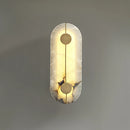 applique murale moderne en marbre et cuivre doré nordique créatif