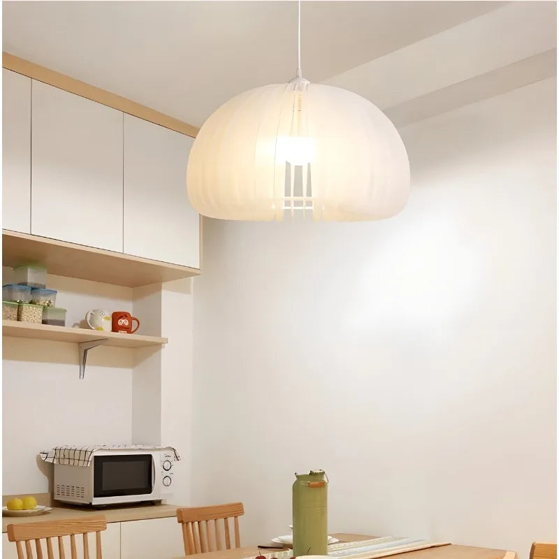 suspension citrouille style nordique moderne luminaire vintage intérieur - vue 4 sur 7