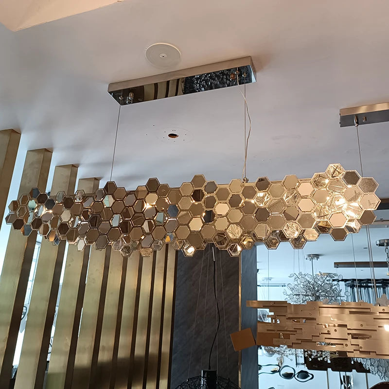 lustre minimaliste haut de gamme pour salle à manger moderne - vue 4 sur 6