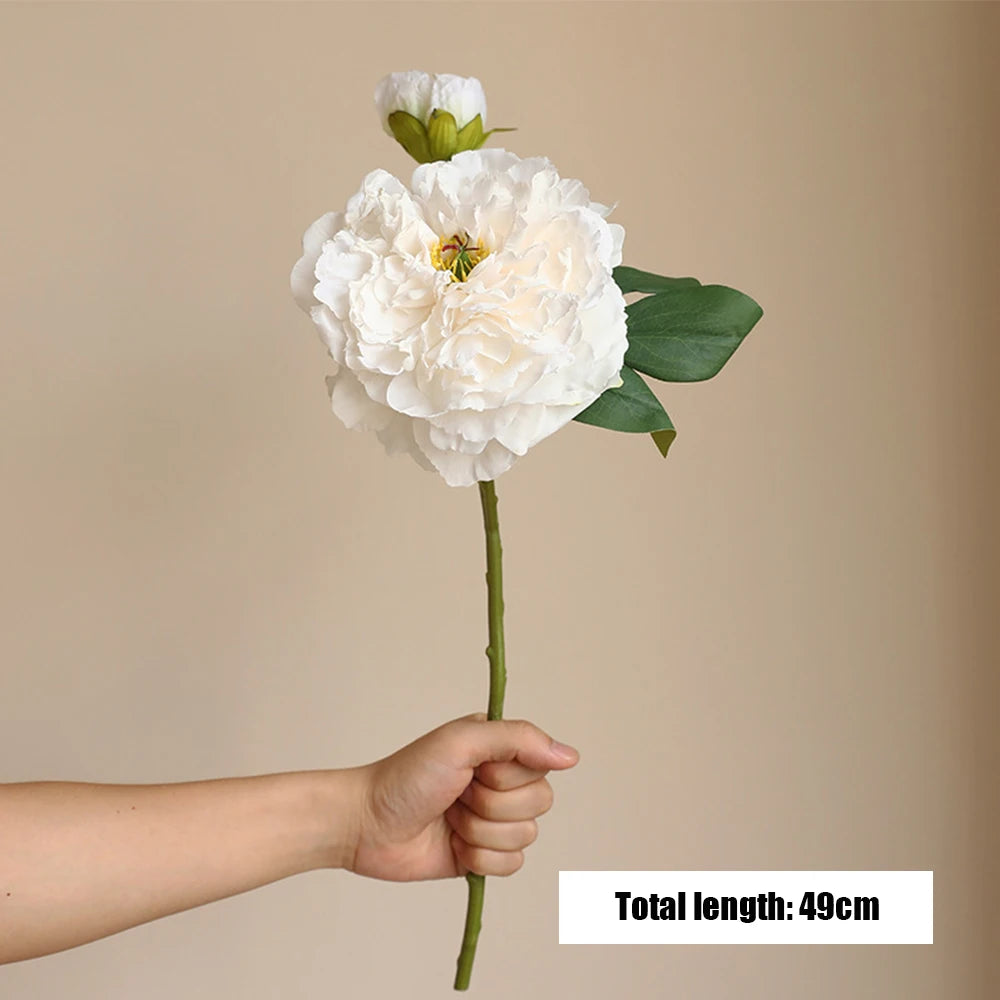 grandes fleurs artificielles de pivoine pour décoration élégante
