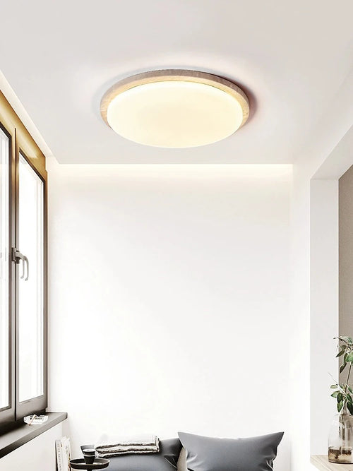 plafonnier led style wabi-sabi japonais en pierre de grotte - vue 3 sur 9