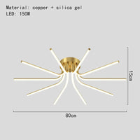 lustre led moderne minimaliste pour éclairage intérieur varié