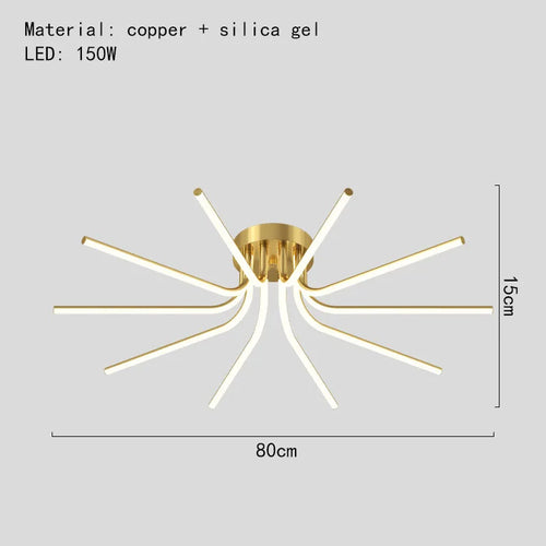 lustre led moderne minimaliste pour éclairage intérieur varié