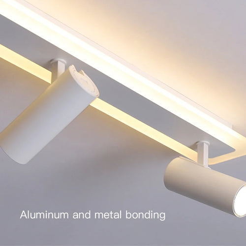 Plafonnier led acrylique projecteur spots - vue 3 sur 10
