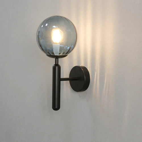 applique murale led moderne boule ronde pour restaurant - vue 2 sur 12