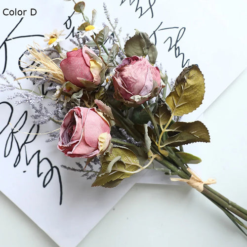 bouquet de roses simulées rétro pour décoration dHalloween - vue 12 sur 13