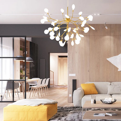 lustre moderne en forme de branche d'arbre décoratif élégant - vue 9 sur 9