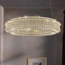 lustre moderne en cristal clair acier inoxydable intensité variable cordon réglable