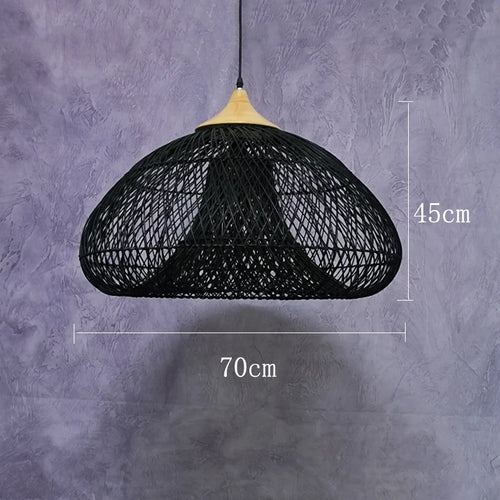 Suspension vintage d'Asie du Sud-Est Lampes en rotin de haute qualité Salle à manger Restaurant Cuisine Luminaires Loft Luminaires - vue 25 sur 27