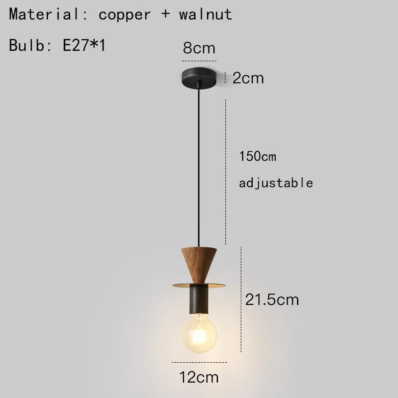 suspension moderne en bois et métal pour intérieur élégant - vue 11 sur 14
