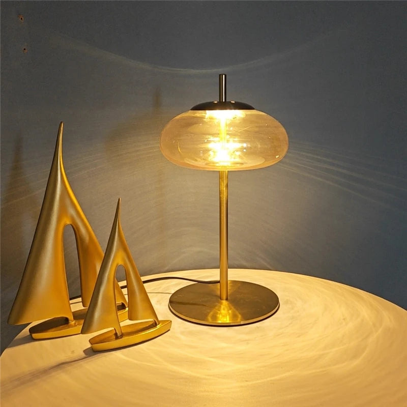 lampadaire minimaliste en verre design pour intérieur moderne - vue 3 sur 8