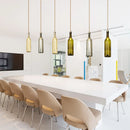 suspension LED en laiton et verre design moderne décoratif