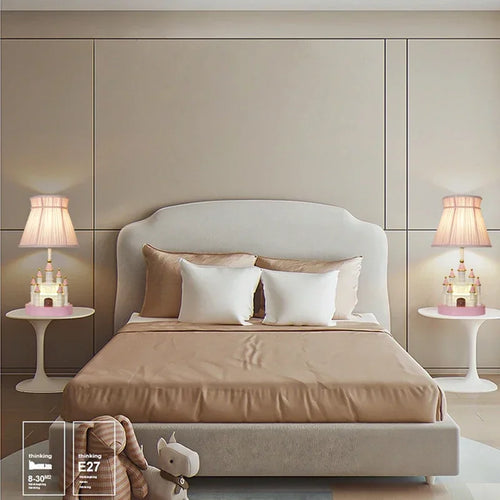 lampe de table moderne château princesse pour chambre enfant - vue 4 sur 8
