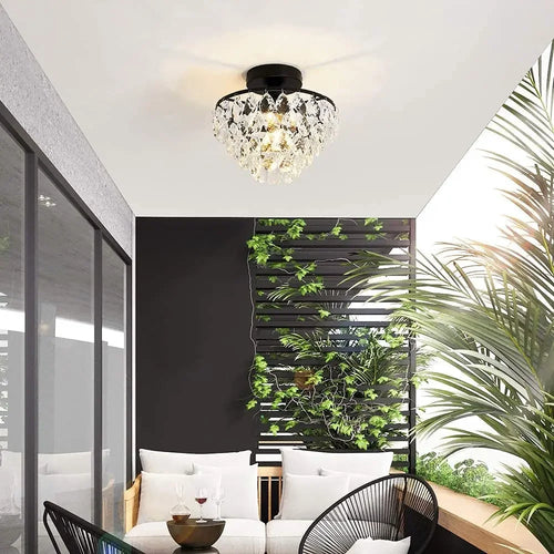 plafonnier moderne en cristal pour intérieur élégant et raffiné - vue 4 sur 9