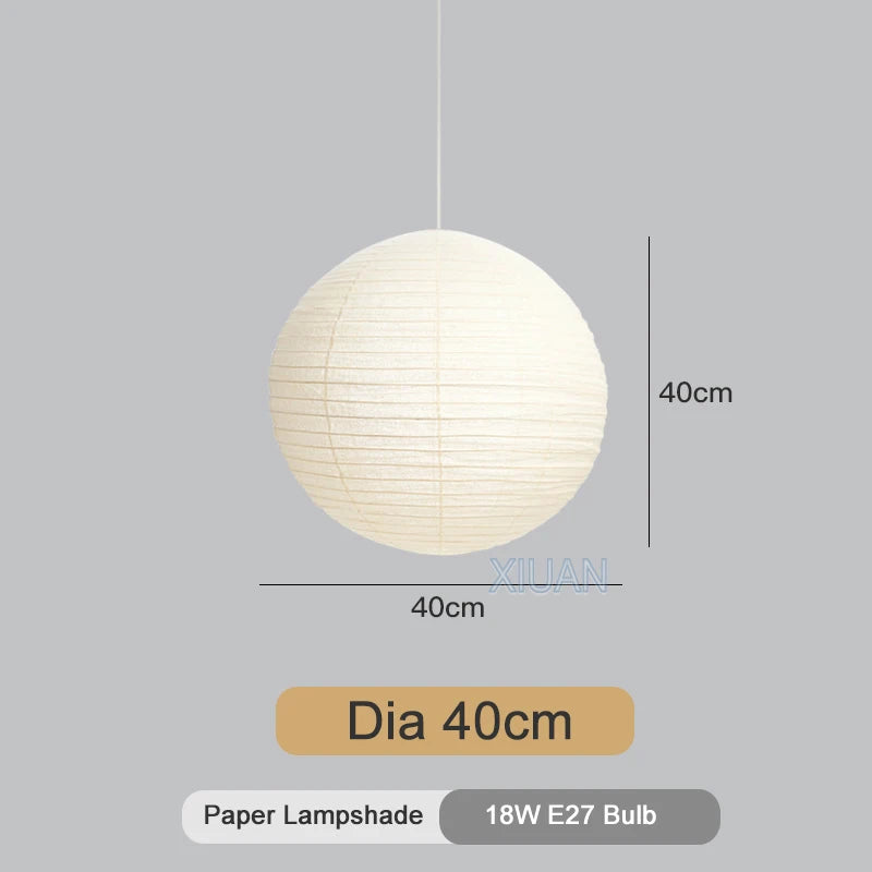 Lustre en papier vintage pour chambre à coucher - vue 8 sur 11