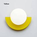 Applique murale LED demi-cercle nordic Macaron