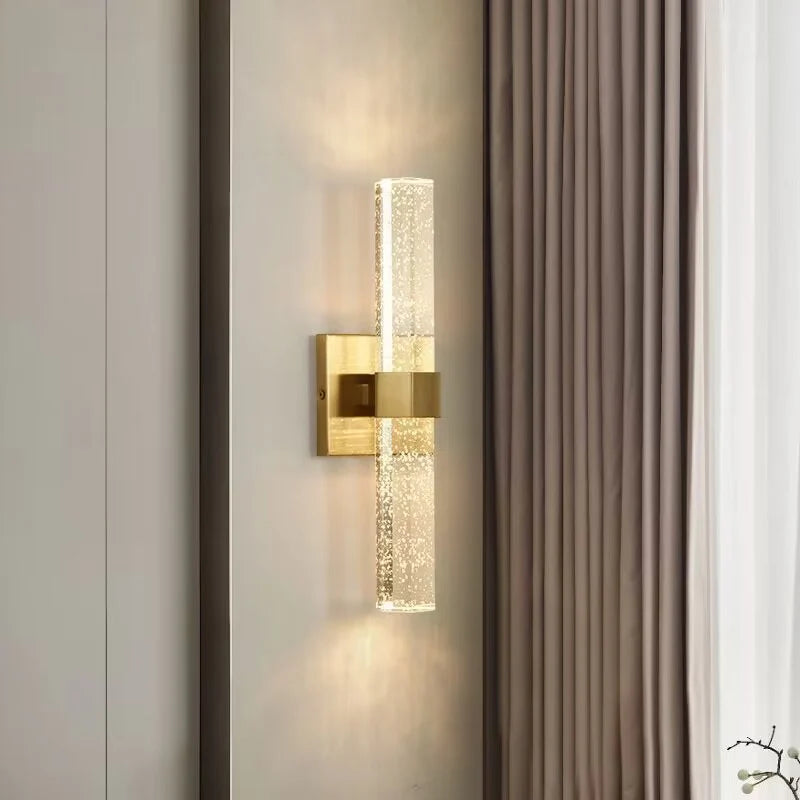 Luxury Bubble Crystal Wall Lamps Up And Dwon Modern Bedside Wall Light for Living Room Aisle Hotel Entarnce Lighting AC110V 220V - vue 5 sur 7