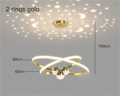 lustre led romantique projecteur de ciel étoilé avec télécommande