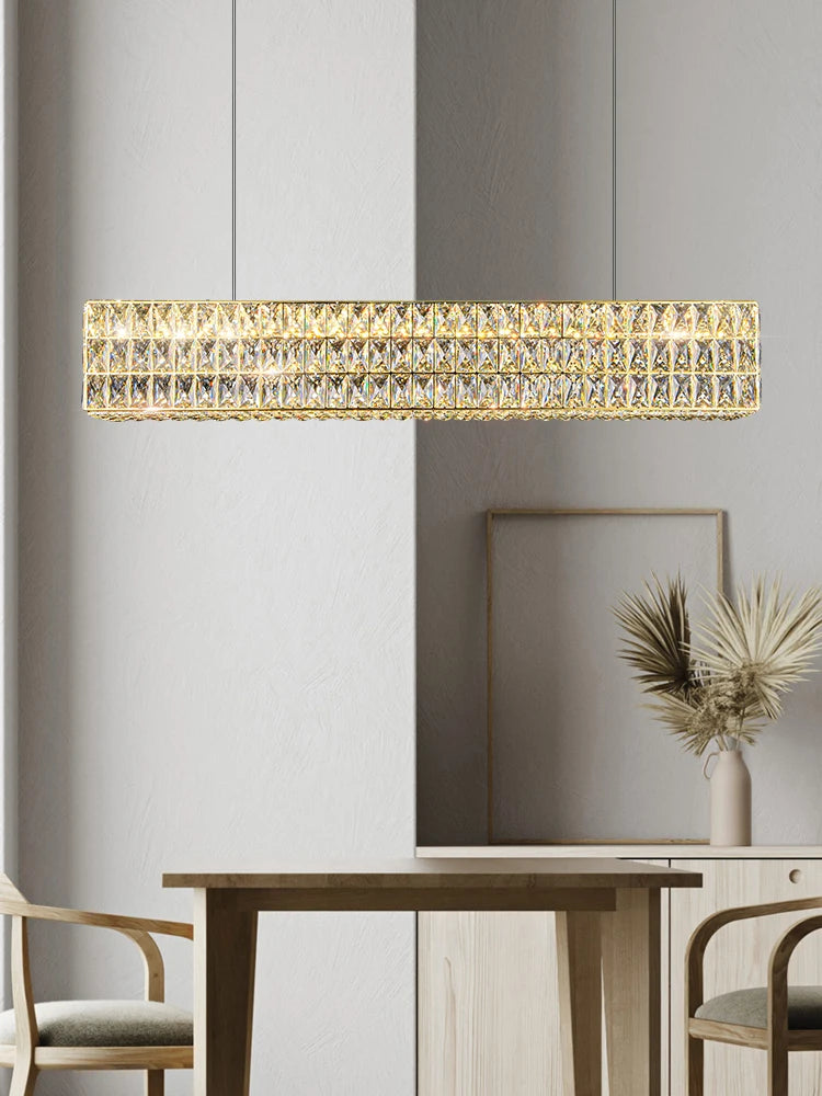 lustre en cristal moderne pour décoration intérieure de luxe - vue 3 sur 20