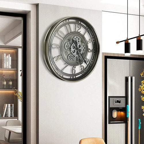 horloge murale mobile en métal décoration intérieure élégante et durable - vue 4 sur 7