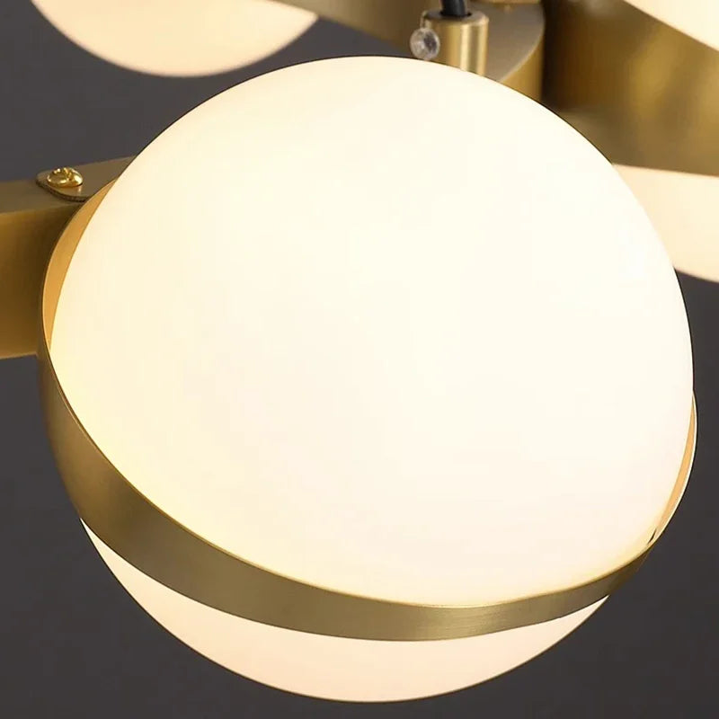 boule de verre moderne avec lumière led pour décoration intérieure - vue 5 sur 9
