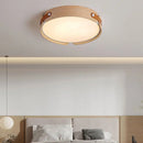 plafonnier moderne en bois avec télécommande pour décoration intérieure
