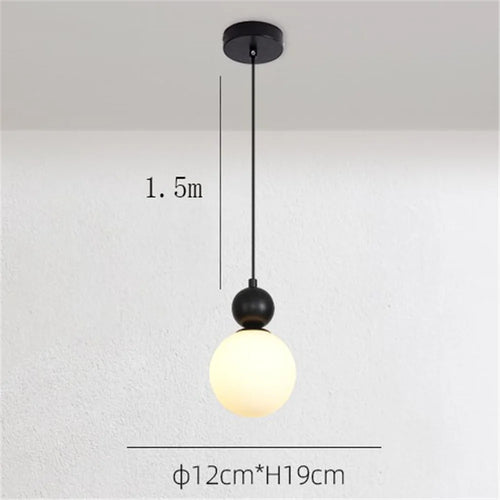 suspension en verre créative pour café bar restaurant - vue 9 sur 11