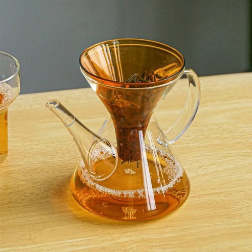 Theiere kung fu verre infusion rapide avec filtre - vue 5 sur 7